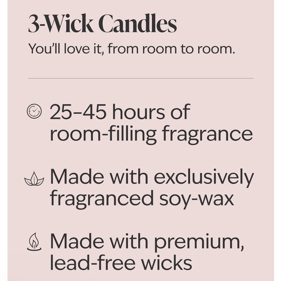 Bath Body Works Welcome Home 3-Wick Candle NEW - Picture 2 of 5